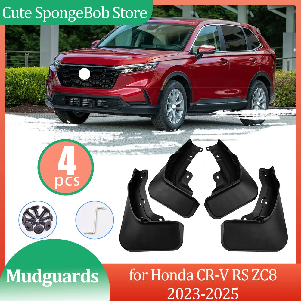 for Honda CR-V CRV CR V RS ZC8 16th Gen 2023 2024 2025 Car Mudguards Mud flaps Fender Flare Mud Flap Splash Guards Accessories