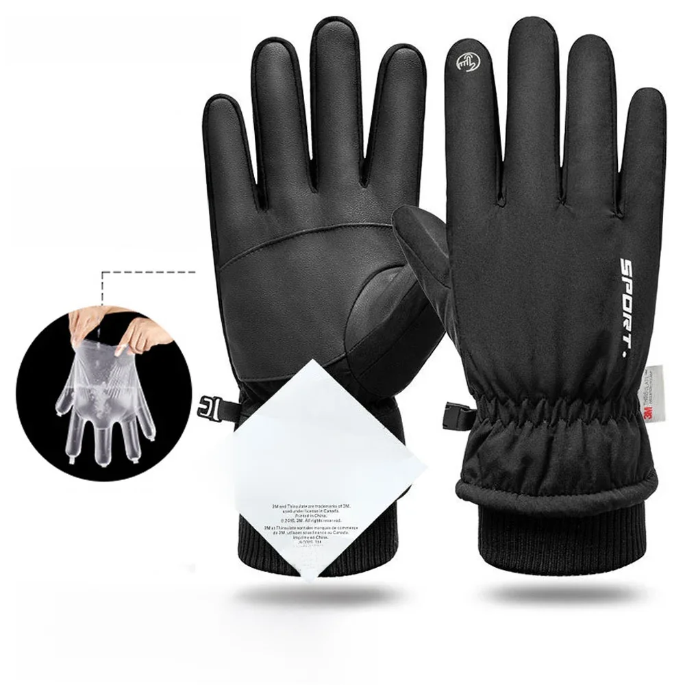 AliExpress NEWBOLER Men Winter Waterproof Cycling Gloves Outdoor Sports Running Motorcycle Ski Touch Screen Fleece