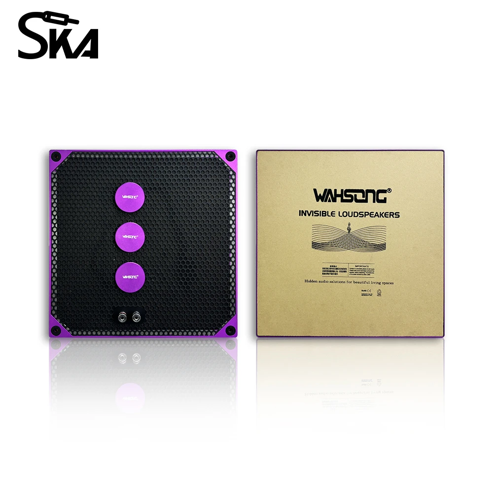 目に見えないホームシアターの長方形のフルレンジスピーカー、リビングルーム用のオーディオスピーカー、目に見えないシアター、寝室用の屋内スピーカー、30w