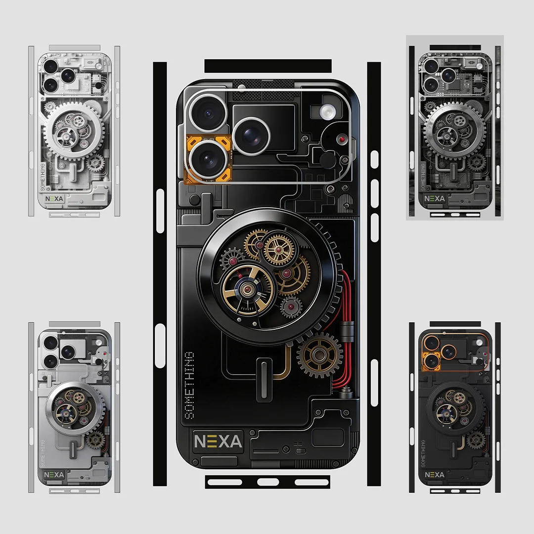 

For iPhone 17 Pro Max Vinyl Skin Wrap Full Coverage Phone Sticker Wireless Charging Friendly IPM043