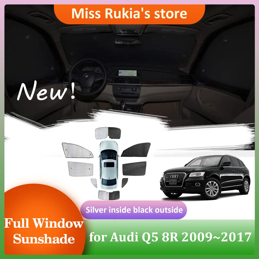 

Автомобильные солнцезащитные очки для Audi Q5 8R 2009 ~ 2017 2010 2011 2012 2013 2014 2015 2016 на крышу окна солнцезащитный козырек коврик на лобовое стекло занавеска Солнцезащитная крыша аксессуары
