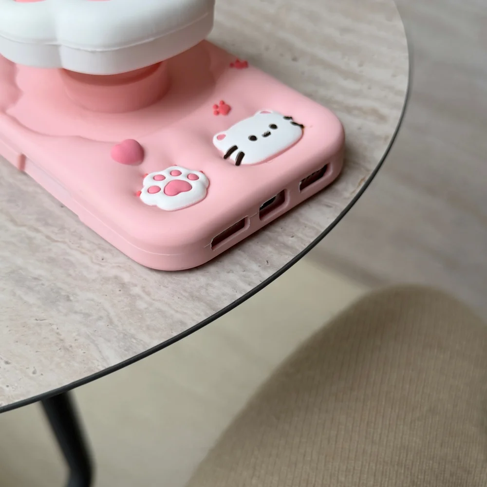 

Cute silicone cat claw holder mobile phone case, suitable for iPhone13/14/15/16/17ProMax, 17 Pro new shockproof protective case