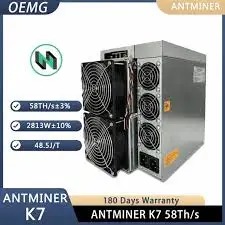 GOOD DEAL Bitmain Antminer K7 63.5TH 3080W CKB Miner