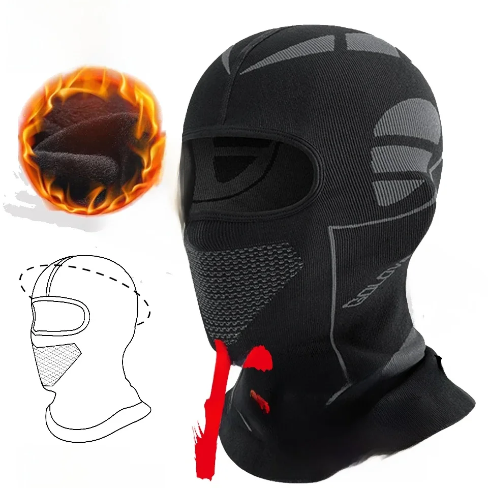 AliExpress Loogdeel New Winter Warm Balaclava Hat Breathable Cycling Fishing Cap Outdoor Sport Full Face Cover Scarf Bike Helmet Liner