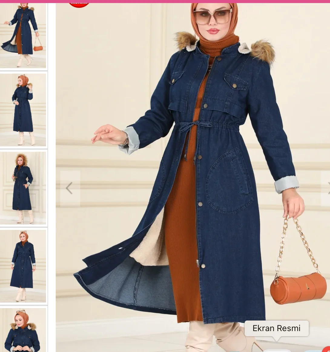 Merve coat coat coat winter denim jacket flash thick cold music long dress for women Dubai Turkish kerchief girl Islamic abaya