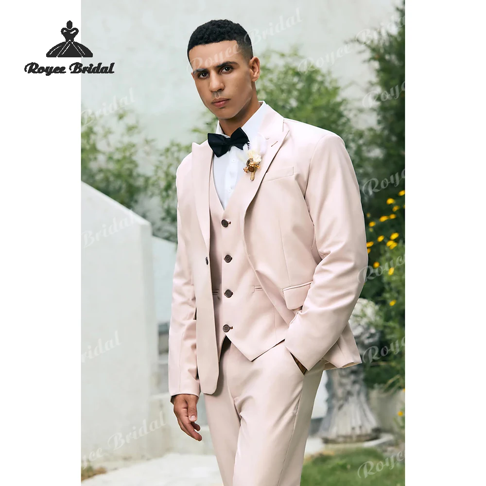 Costume deux pièces à revers pour hommes, simple boutonnage, costume de mariage, un bouton, formel, pour bal d'affaires, 2026