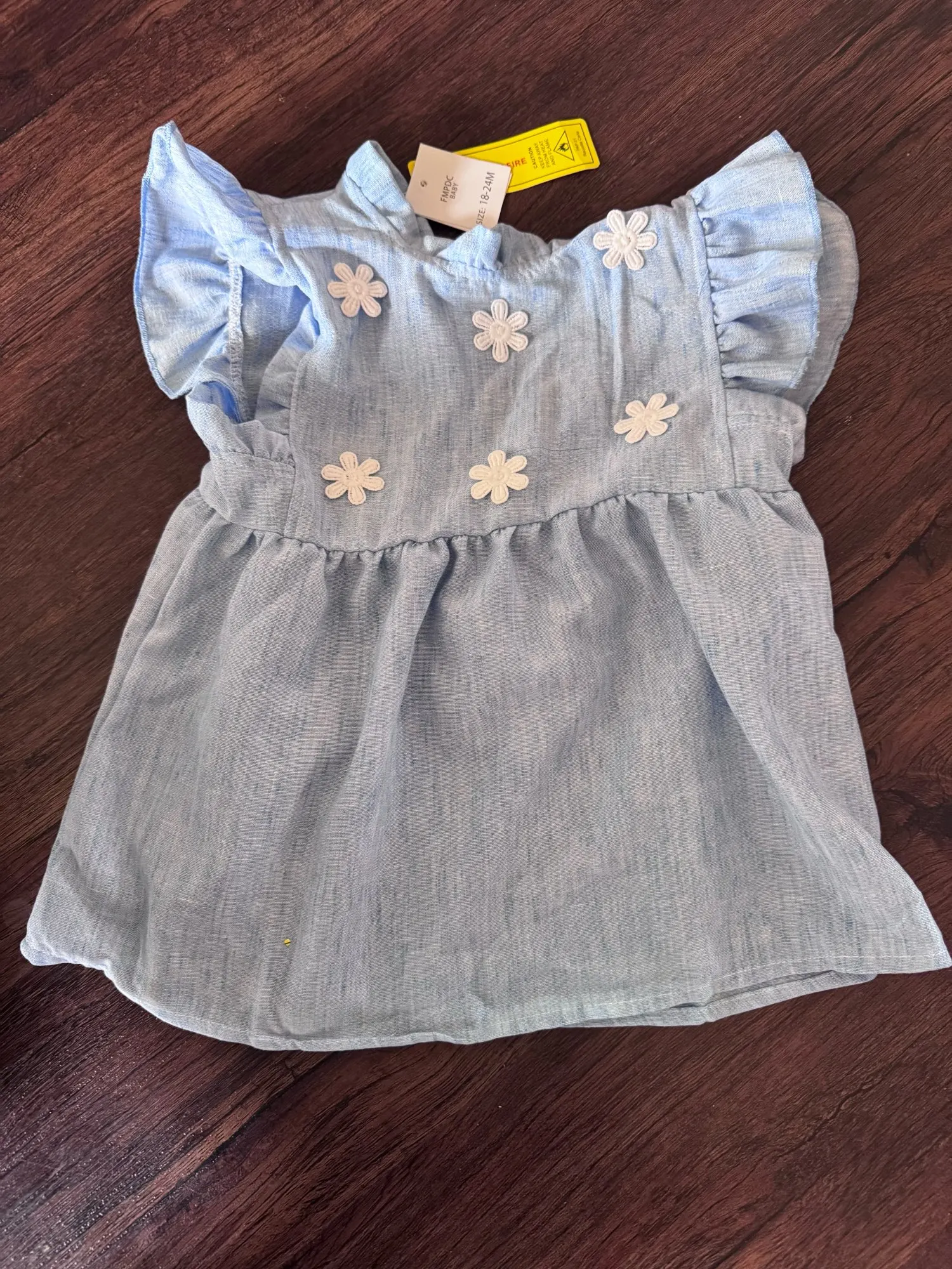 2025 New Cute Baby Girls Clothing Infants Young Children's Summer Sweet White Floral Princess Dress Hot Selling Toddler Dress photo review