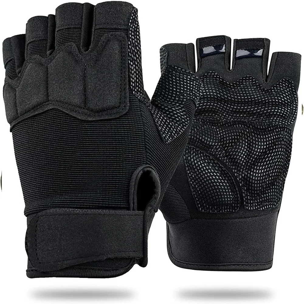 AliExpress NONE Half Finger Tactical Gloves Fingerless Gloves for Airsoft Shooting Hunting Hiking Cycling Driving Motorcycle Climbing ﻿