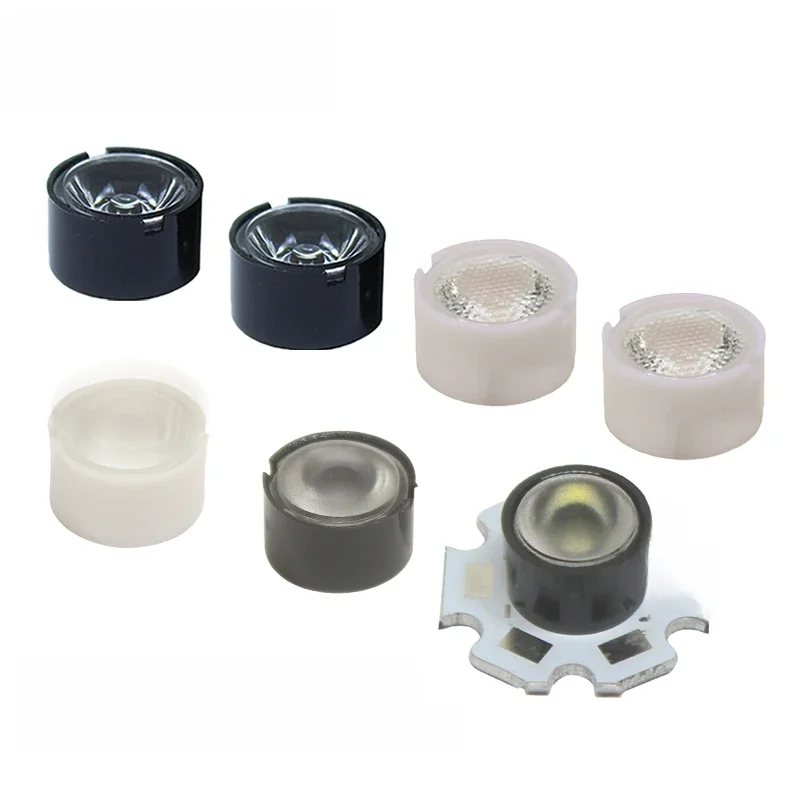 5-100 pièces 3030 XPE 3535 lentille led 13mm 10 20 45 60 support à 90 degrés pour 1W 3W 5W 3030 3535 XPG2 émetteur Plano réflecteur collimateur