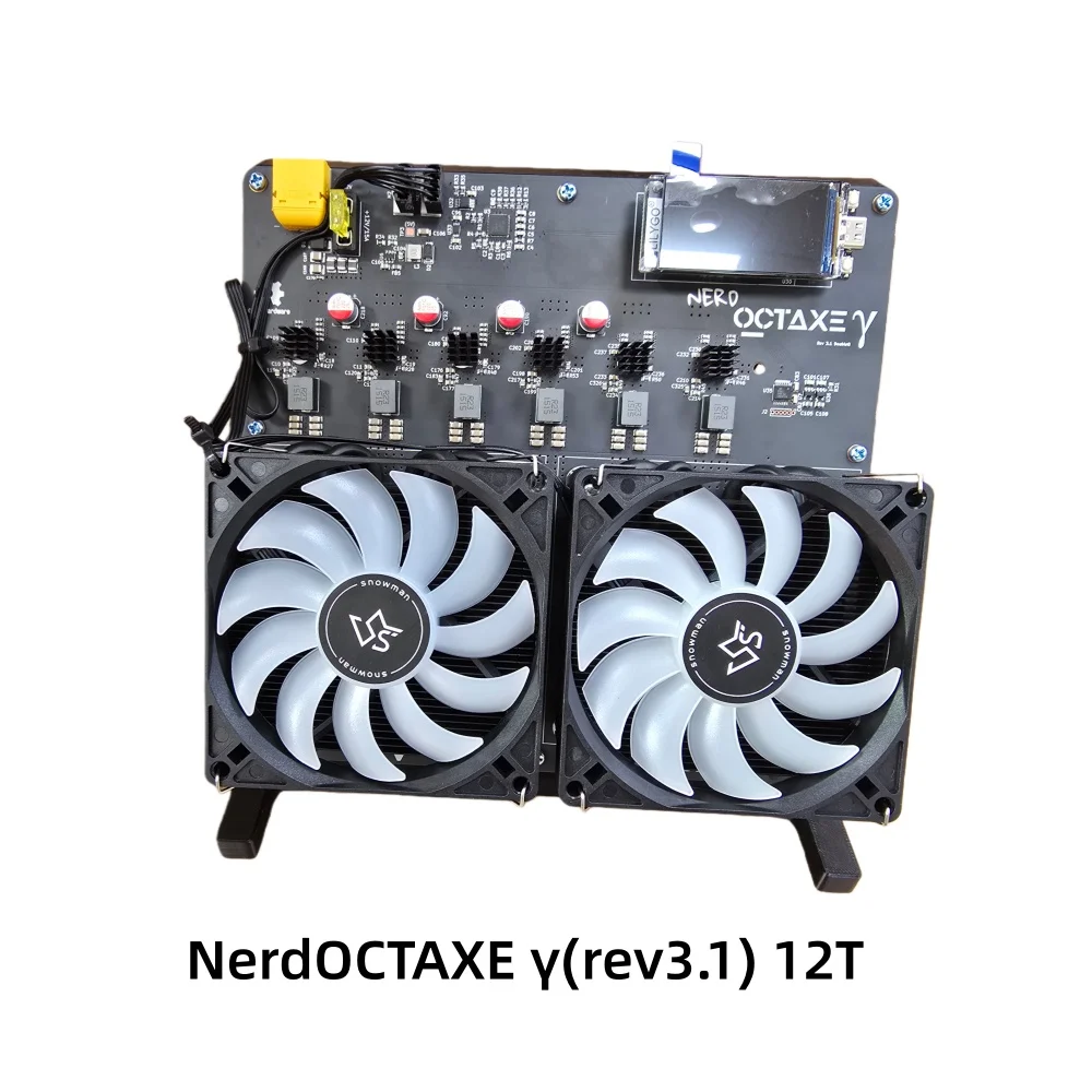 2026 Office Miner New NerdOCTaxe 12T BTC Miner | 12TH/s 240W Low Power Bitcoin ASIC Miner for Home Crypto Mining