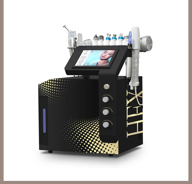 Portable 14 in 1 Oxygen Jet Microdermaabrasion Skin Care Face Lifting Skin Rejuvenation Oxygen Facial Diamond Machine