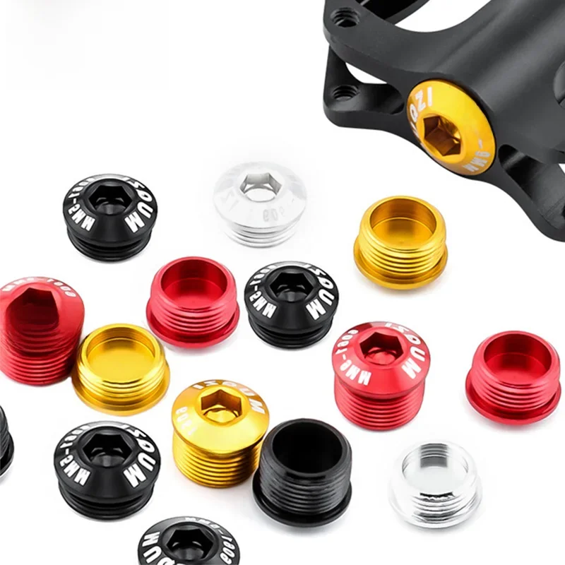AliExpress MUQZI 2pcs M14 Pedal Screw Dust Prevention Cover Aluminum Ultralight Pedal Bolt End Cap For Bike