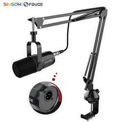 FDUCE SL40X+ /SL40X XLR Dynamic Microphone Kit With Arm Stand/Built-in Headset Output / Sound Insulation,For PC PS5/4 Mixer