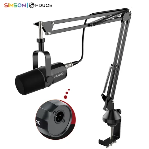 FDUCE SL40X+ /SL40X XLR Dynamic Microphone Kit With Arm Stand/Built-in…