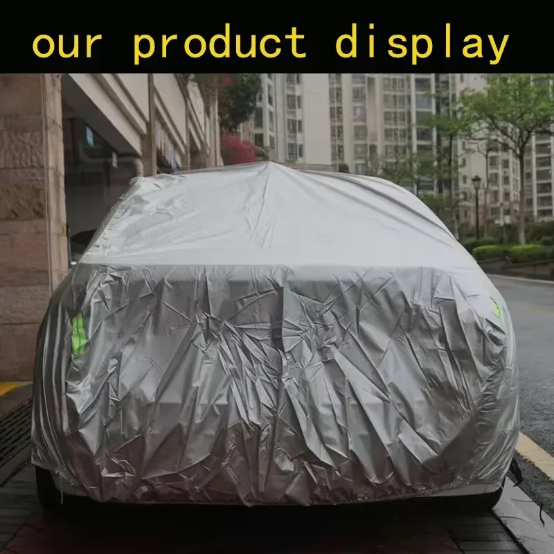 Full Black Car Cover For Volvo EX30 2022-2025 Waterproof Auto Sun Rain Snow Wind Protection Cover Dustproof