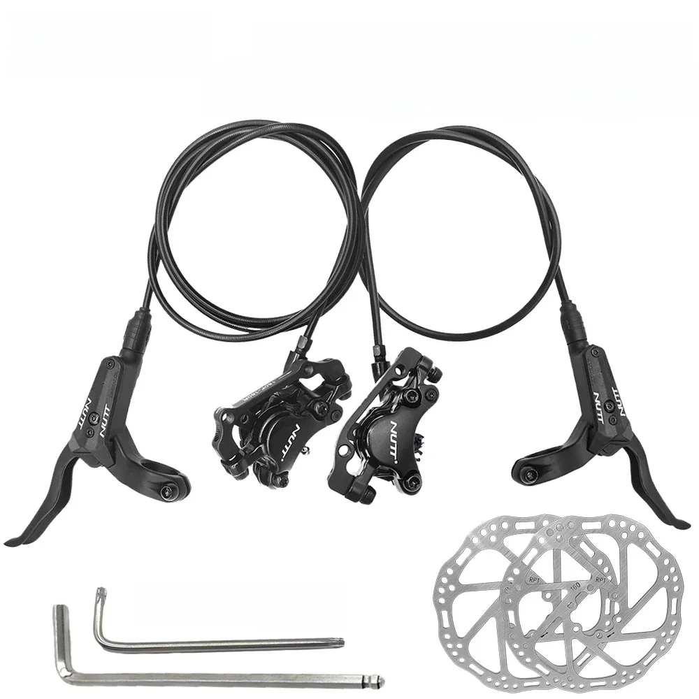 AliExpress Nutt NUTT Hydraulic Brake A2 MTB Bike Oil Discs Lever 2 Pistons 160MM 180MM Rotor Front Rear Caliper Left Right For Bicycle Parts
