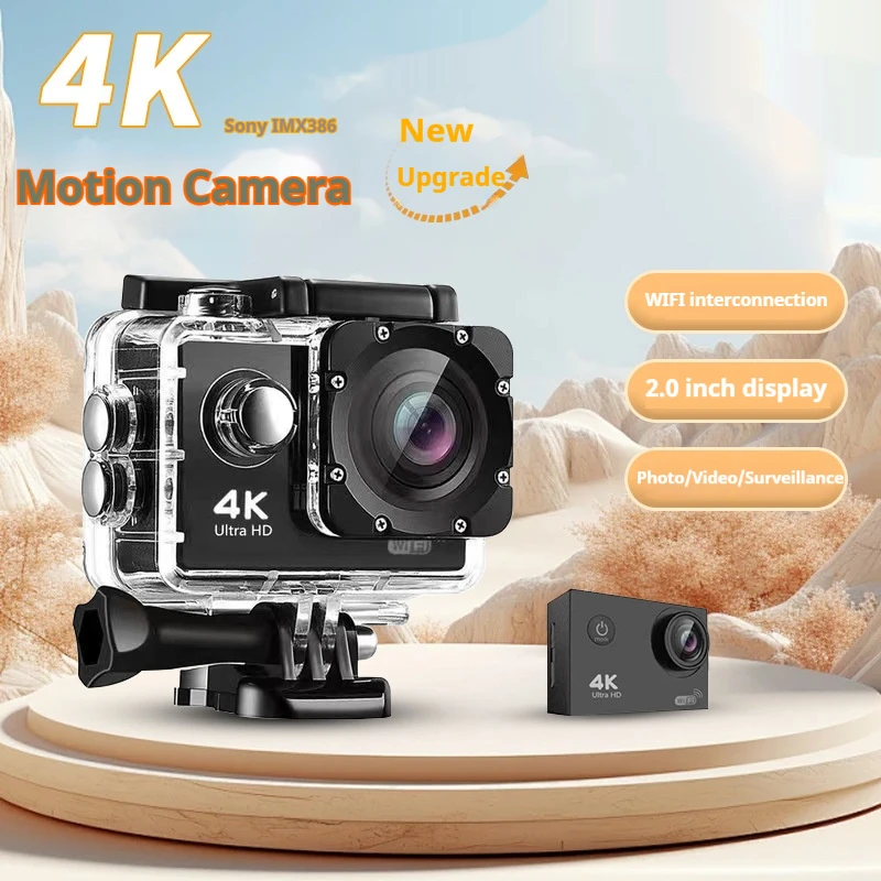 

4K Single Color Screen Super Wide Angle APP Control HD Outdoor Camera Portable Riding DV Motion Action Sport Video Camera