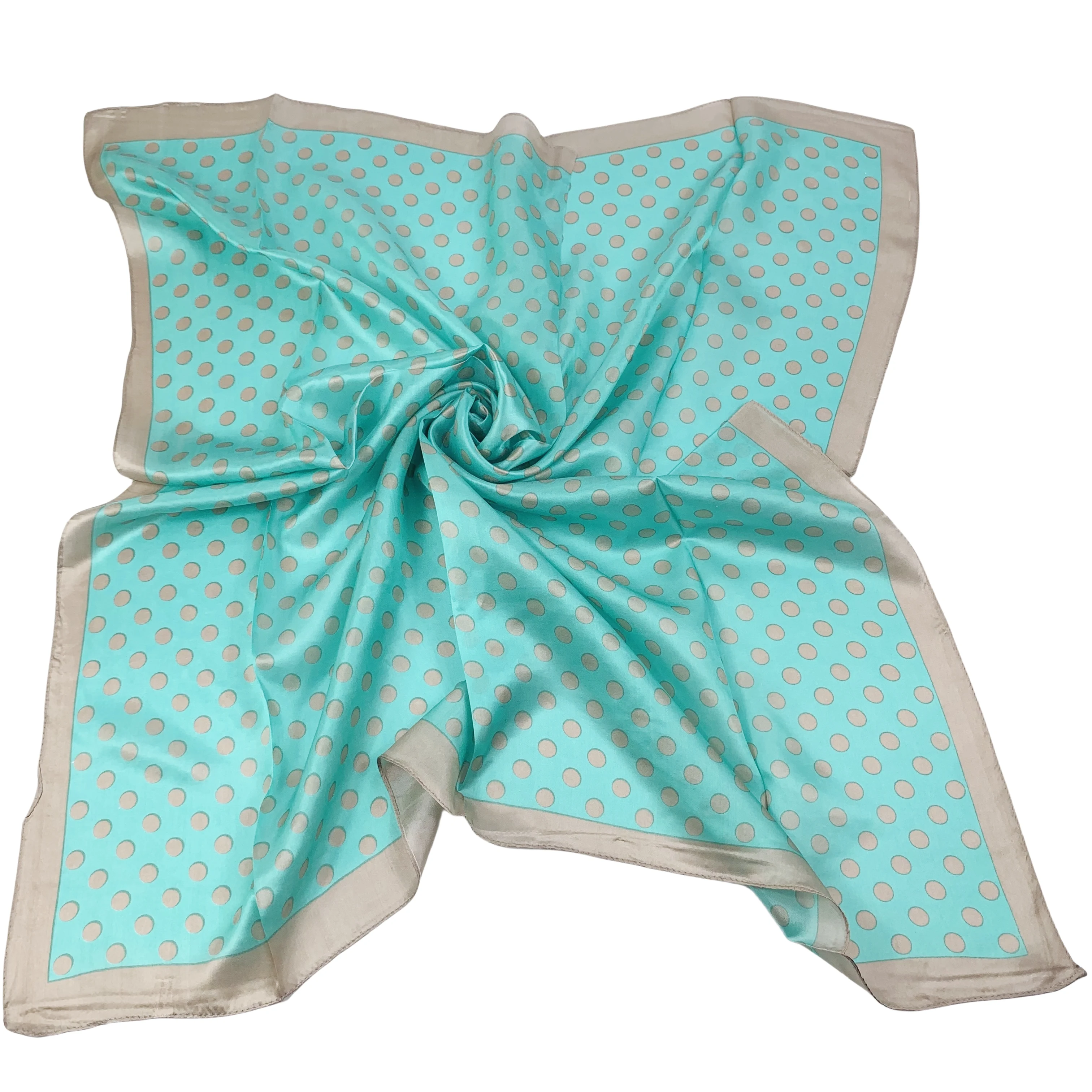 wholesale 100% pure silk scarves scarf mulberry silk design scarf patchwork dot printing