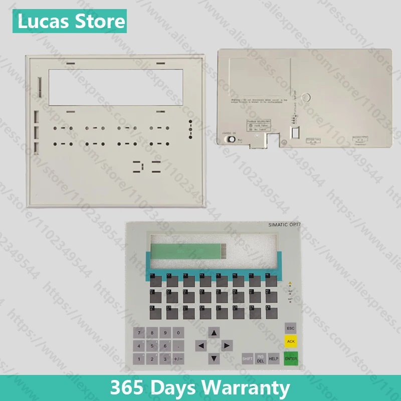 Plastic Shell Housing Cover Case, capas frontais e traseiras, teclado de membrana, 6AV3 617-1JC00-0AX1 6AV3617-1JC00-0AX1 OP17