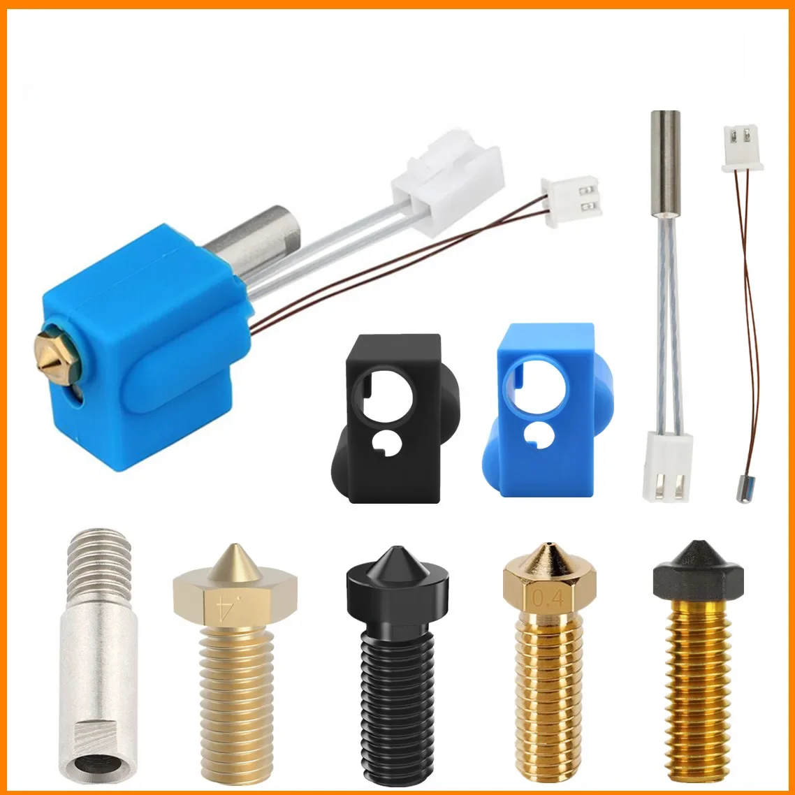 Kit Hotend pour artillerie Sidewinder X1/X2 Genius NTC100K, thermistance, bloc de Tube thermique, buse volcanique, accessoires 3D, Kit d'extrudeuse