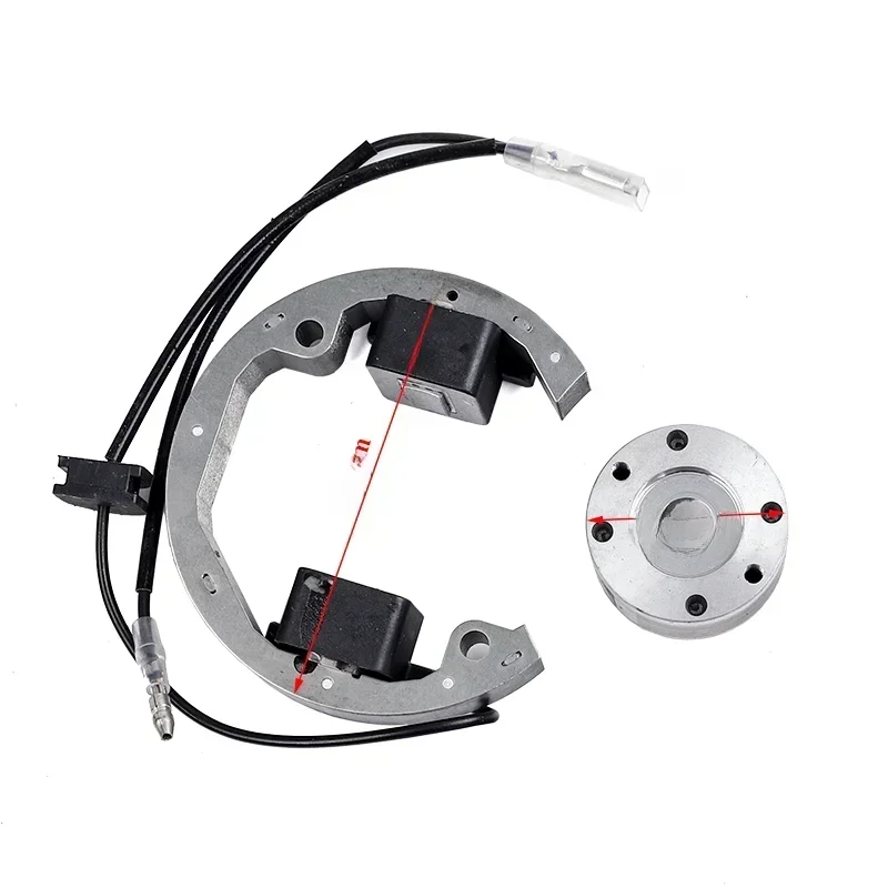 AliExpress Mini Motorcycle 50cc Accessories Ignition Coil Pit Bike for 50 SX Electric and Ignition Internal Rotor Stator Magneto Gy6