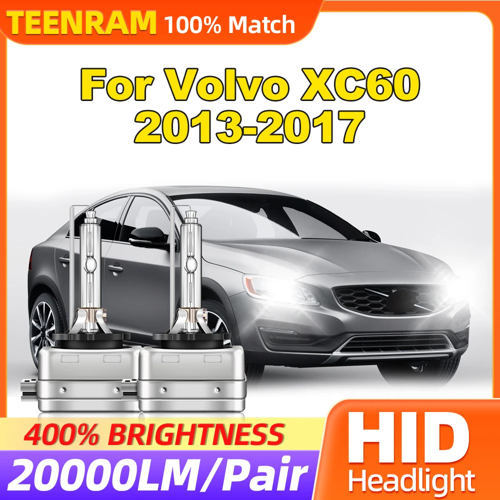 

35W HID Xenon Headlights 20000LM Super Bright HID Xenon Headlamps 6000K 12V Auto Lamps For Volvo XC60 2013 2014 2015 2016 2017