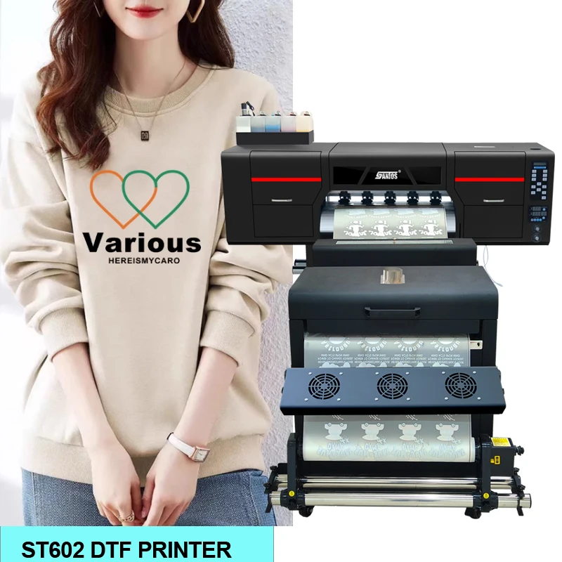 Source Factory A1 Dtf Printer Heat Transfer Pet Film Rolls Oven Shaker Impresora Dtf Inkjet T-Shirt Printing Machine