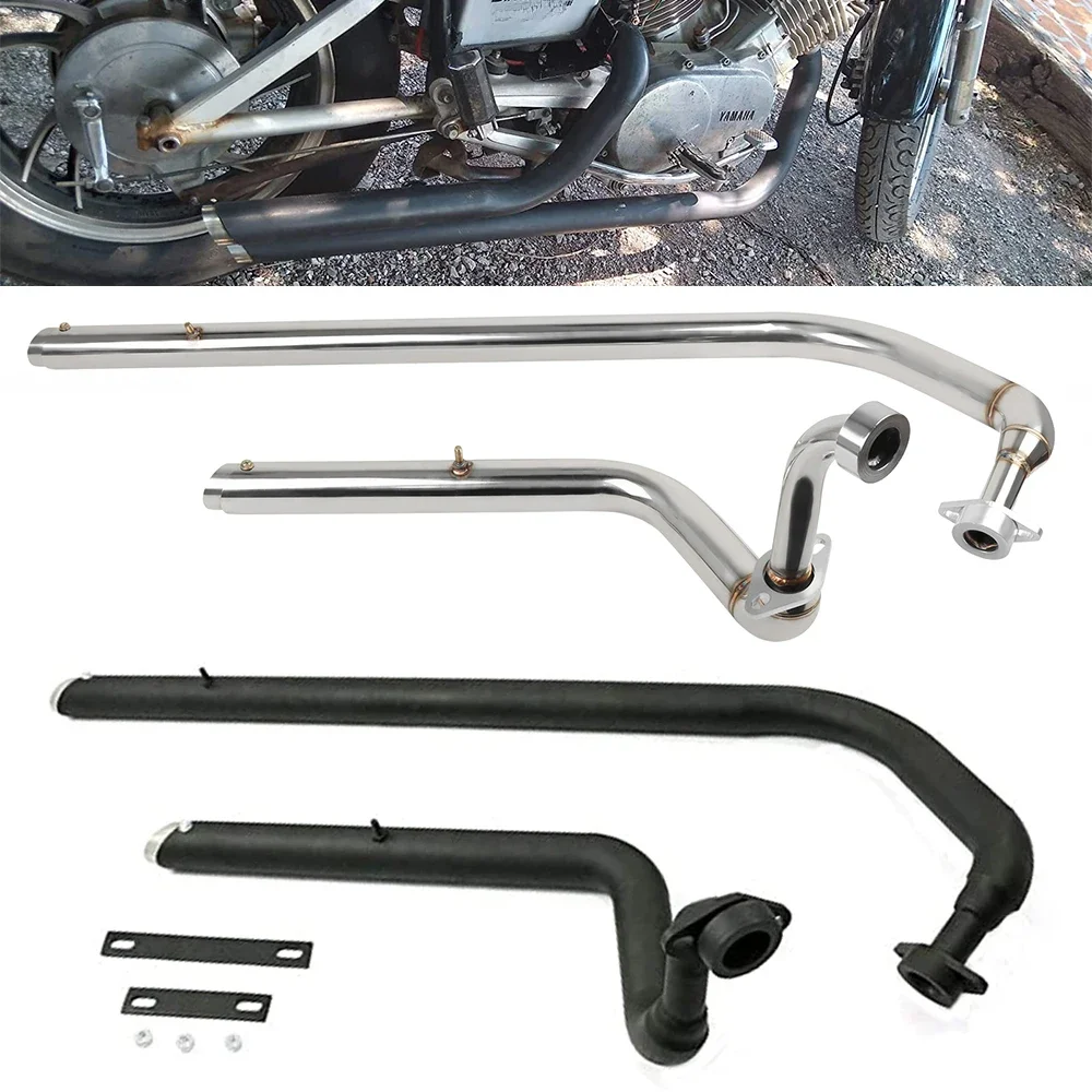Voor Yamaha Virago XV700 XV 750 XV 1100/S Alle Jaren Motorfiets Gespreide Shortshots Uitlaatdemper Pijp Verwijderbare Geluiddempers - afbeelding 2