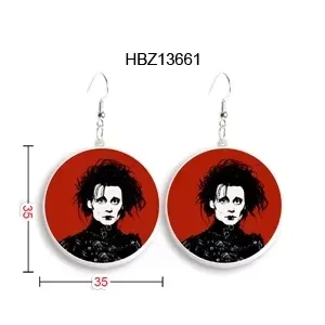 Big Long Dangle Scissors Acrylic Resin Hook Earrings Edward Drop Unique North America Animal Jewelry For Women Girls Kid Gift