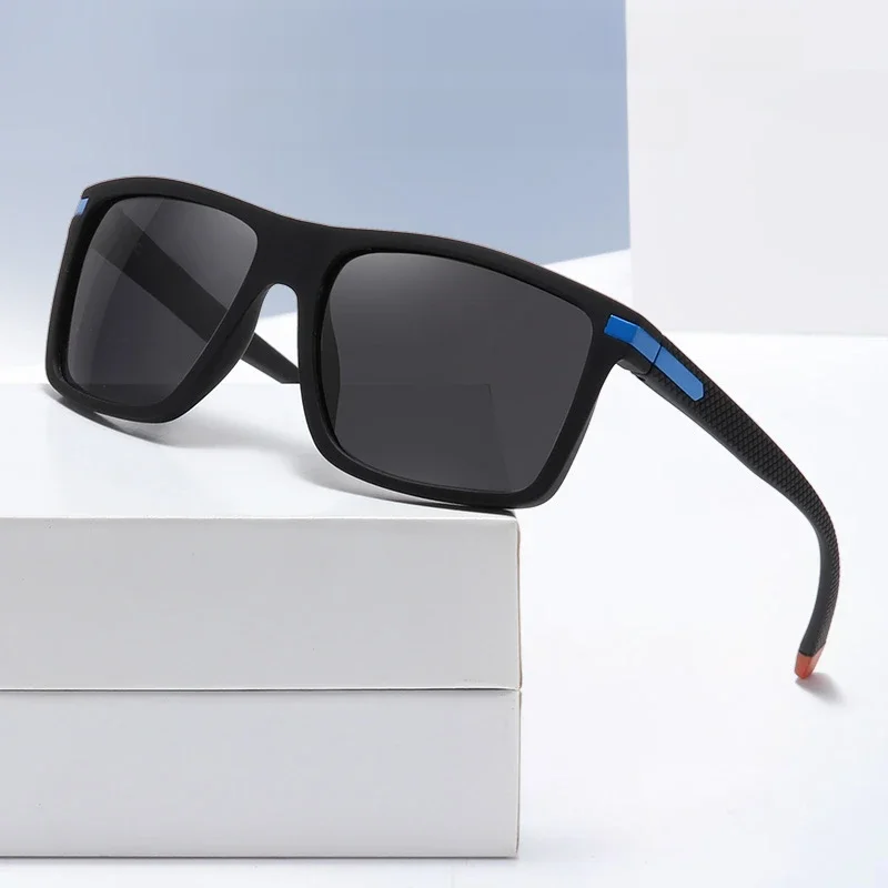Outdoor Sport Quadratische Myopie Objektiv Rezept Sonnenbrille Männer Polarisierte Fahren Anti-Glare Myopie Lunettes 0-0,5-0,75 Bis -6,0