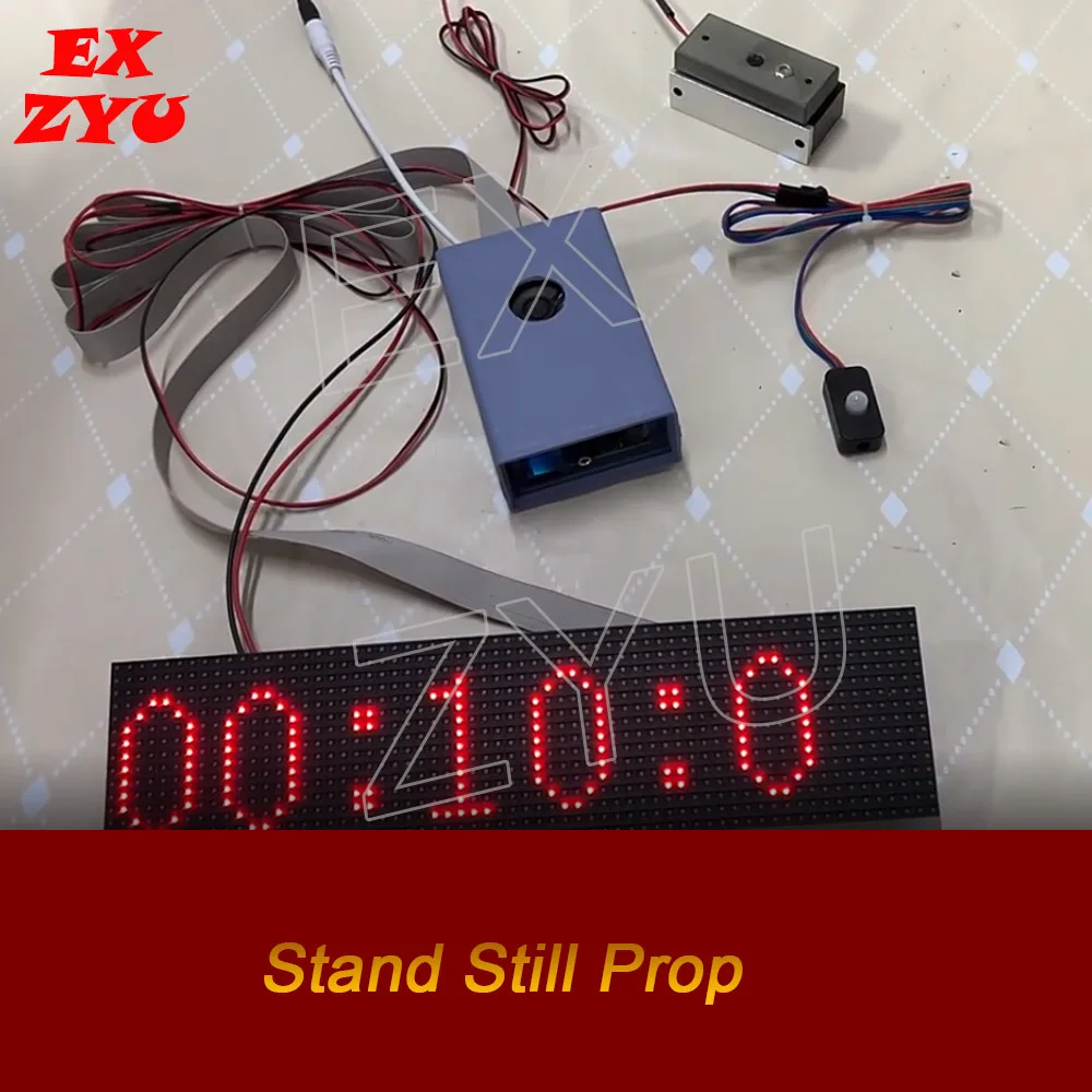 EXZYU Stand Still Prop static meditation Room Escape motionless stand still for a certain time to run human detect sensor prop