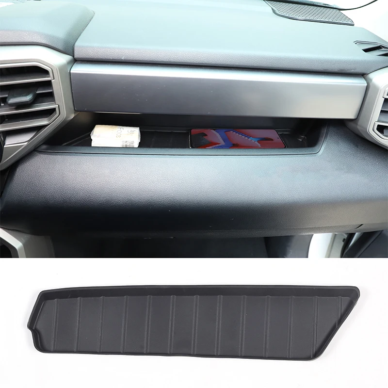 

For Toyota Tundra 2022 2023 TPE Car Passenger Position Dashboard Storage Groove Pad Interior Anti-Scratch Accessories