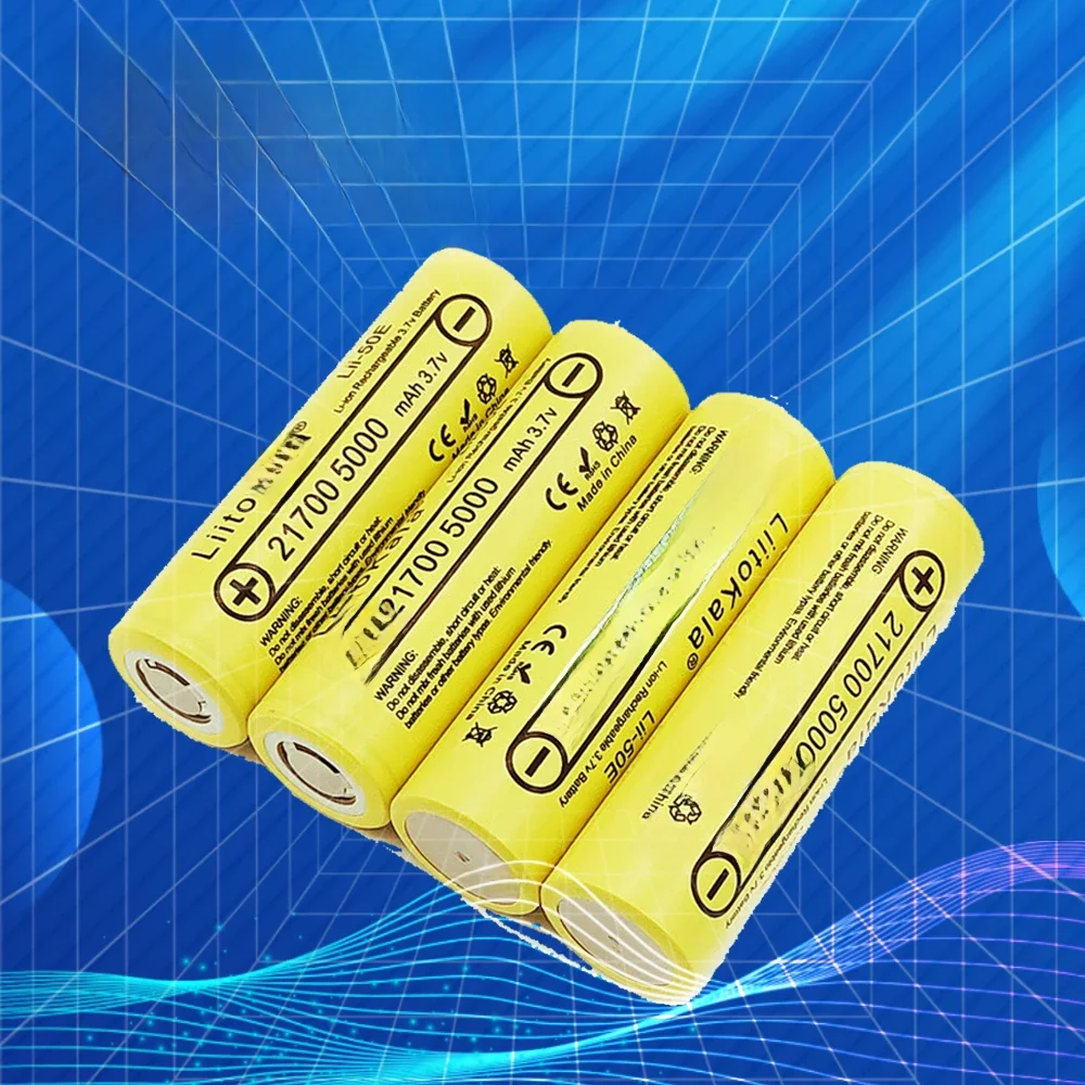 LiitoKala Lii-50E 21700 5000mah akumulator 40A 3.7V 10C rozładowanie akumulatory dużej mocy do urządzeń dużej mocy — zdjęcie 2