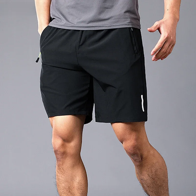 XL-3XL Casual męskie spodenki do biegania szybkoschnące Fitness czarne spodenki męskie krótkie spodnie plażowe męskie spodenki sportowe cienkie lekkie — zdjęcie 2