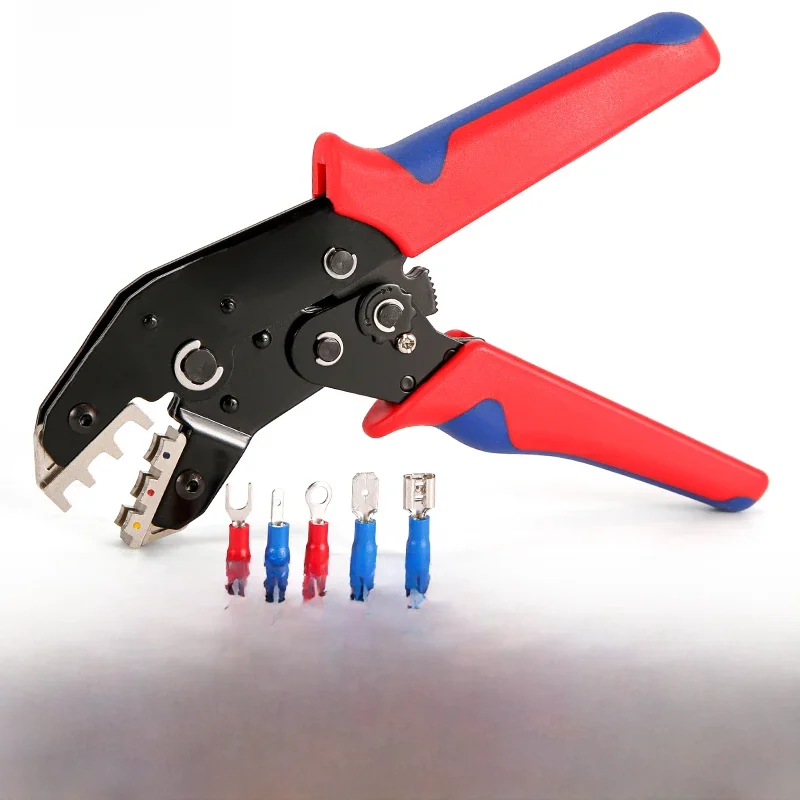 SN-02C Wire Crimping Tool Set Insulated Wire Versatile Electrical Connectors Ring Spade Terminals Cable Lugs Assortment Kit