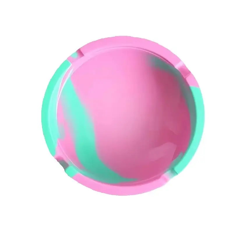 Shatterproof Silicone Ashtray Glow-in-the-Dark Easy Clean for Indoor & Outdoor Use - Perfect for Home Bar Hotel