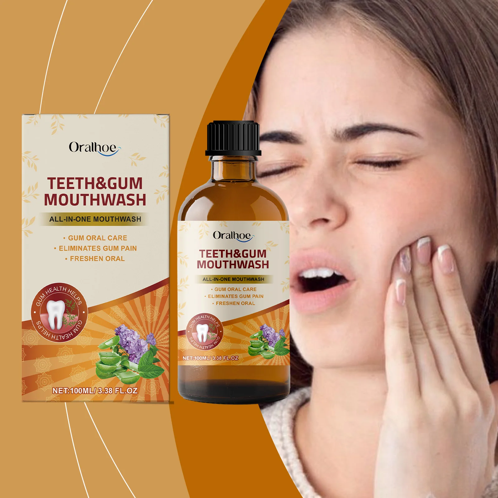 

Herbal Mouthwash Remove Plaque Stains Care Gums Reduce Bad Breath Long Lasting Fresh Breath Oral Hygiene Teeth Cleaning Liquid