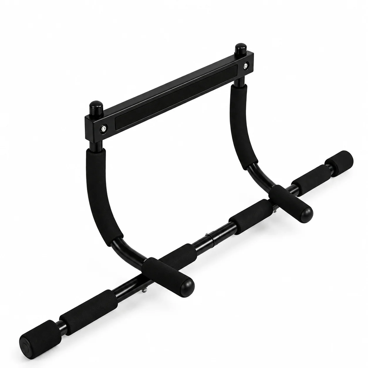 Adjustable Doorway Pull Up Bar with Push Up Bars Set, Door Frame Chin Up Bar Multi-Grip Pushup Stands, Home Fitness Equipment for Upper Body Strength Training Workout