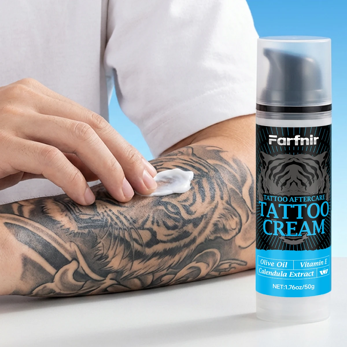 TATTOO CREAM is suitable for post-tattoo care ointment, refreshing and easily absorbed, with strong moisturizing effects