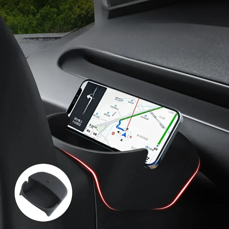 Nowość dla Tesla Model 3 Highland 2024 kierownica samochodowa uchwyt na telefon komórkowy etui na okulary Box akcesoria do wnętrza samochodu — zdjęcie 2