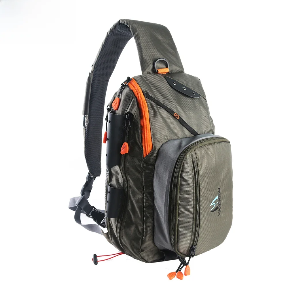 Plecak wędkarski Maximumcatch Outdoorsport Fly Fishing Sling Bag z naszywką muchową — zdjęcie 2