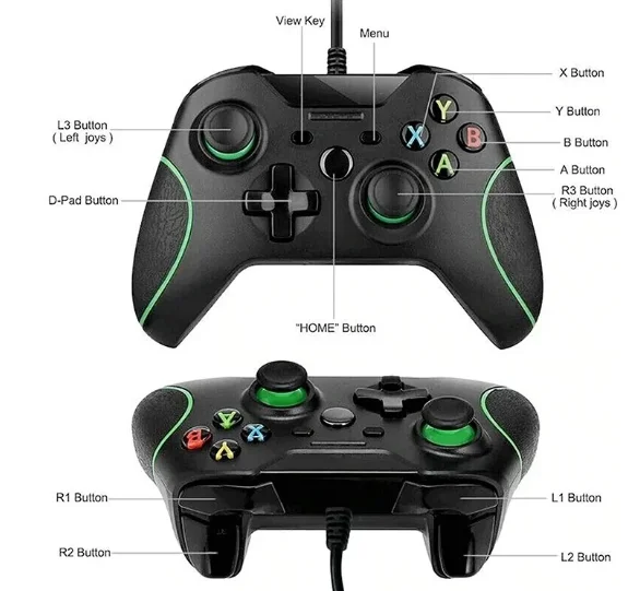 Xbox and PC Compatible Wire Controller High-Quality Game Manet and Unbeatable Performance on PC Ideal for Gamers