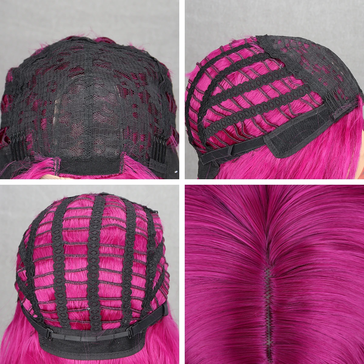 Perruques Synthétiques sulfOndulées pour Femme, Perruques de Coiffure, Violet Moyen, Fibre Ultraviolette Résistante à la Chaleur, Cosplay