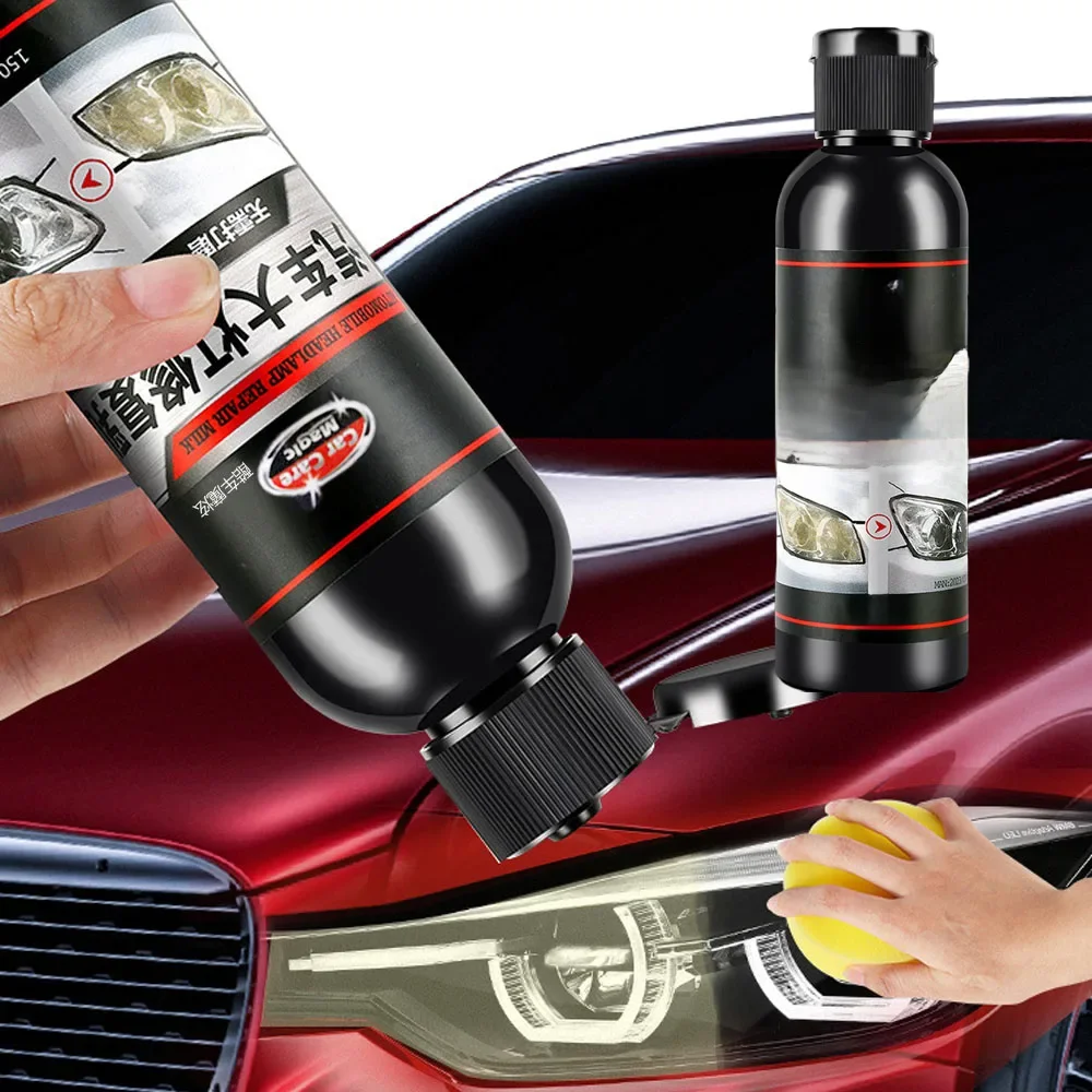 Car Headlight Refurbish Agent Headlamp Restoration Polishing Kits Scratch Remover Cleaning Paste Auto Renovation Polish Liquid