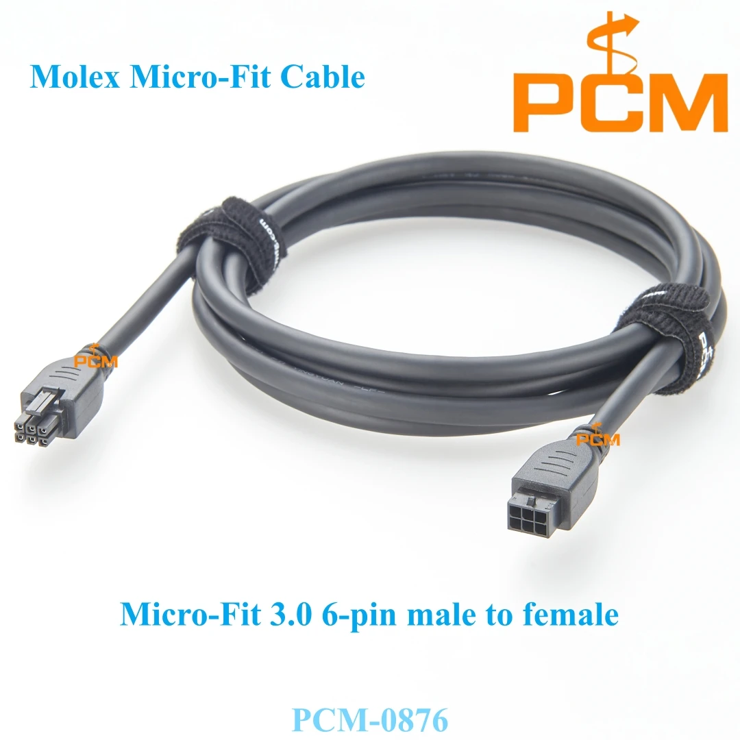 

5 шт., 2 м, 6-контактный Molex 43025-0600 43020-0601, разъем «мама-папа», Micro-Fit 3,0, кабель сигналов мощности в сборе, серия 245132