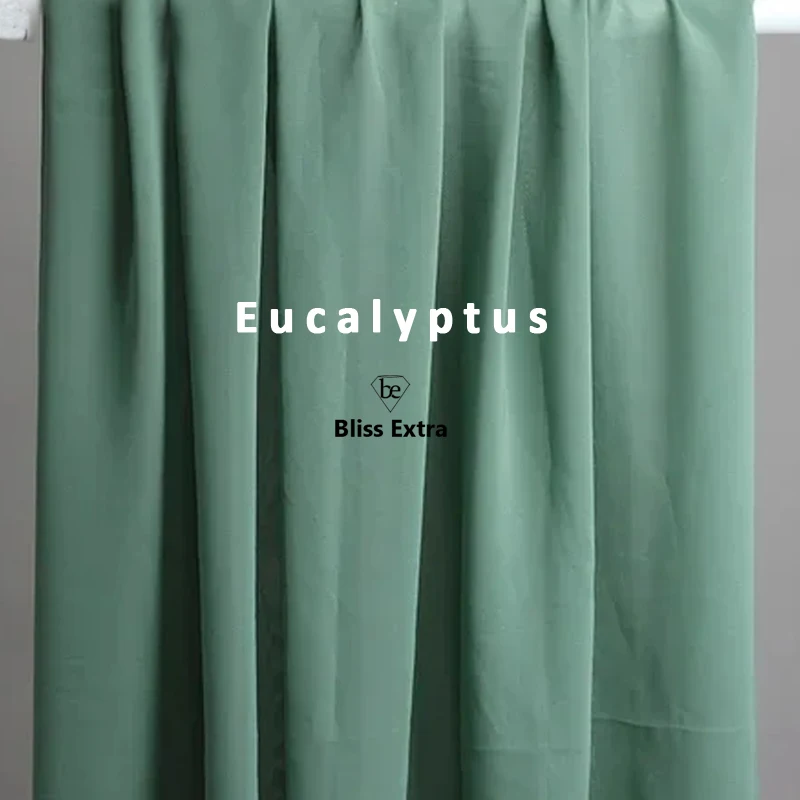 Green Chiffon Fabric Drape High Density Georgette Polyester For Summer Skirt Lining, Shirt, Pants, Dress ,Handmade DIY Clothing