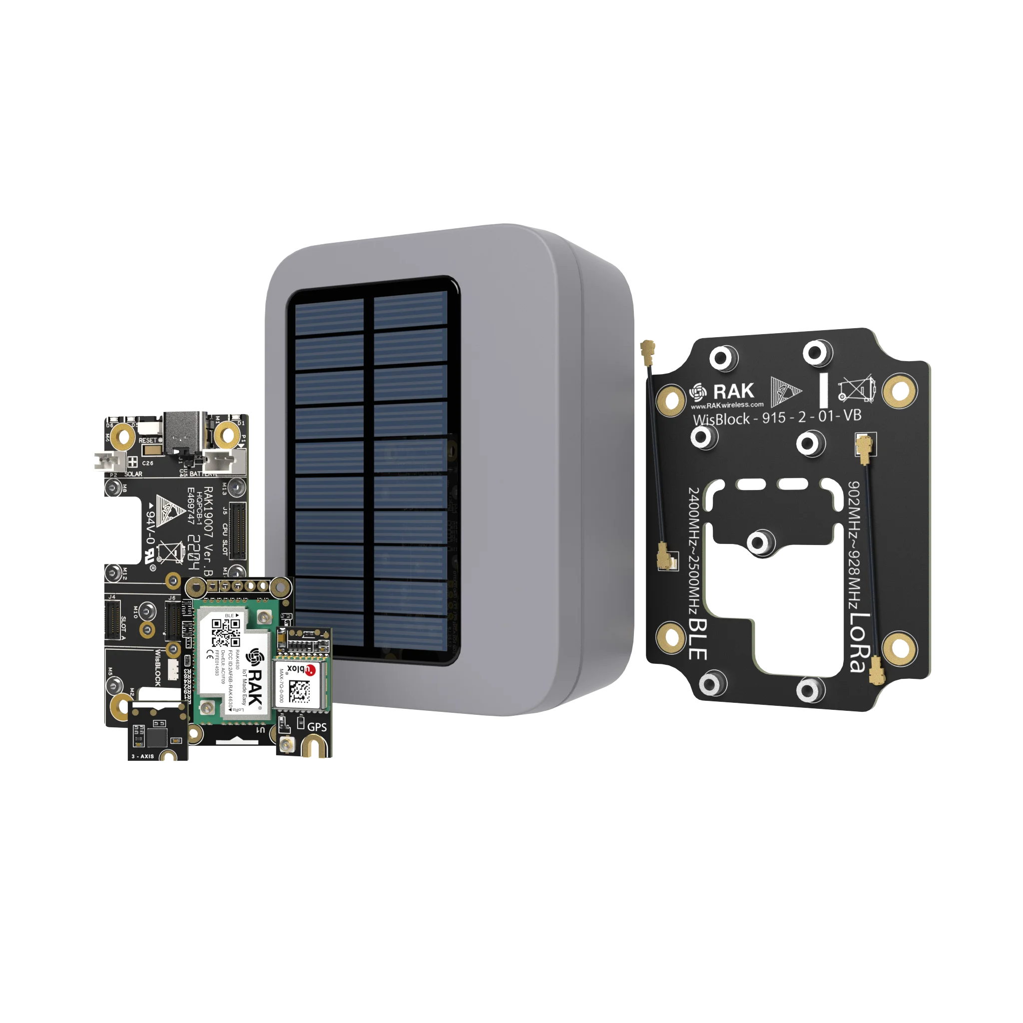 

WisBlock Kit 2 | LoRa-based GPS Tracker with Solar Panel | RAKwireless