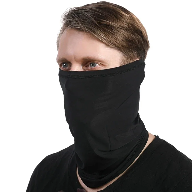 AliExpress NONE Summer Cycling Face Cover Mask Ice Silk Anti UV Scarf Headband Bandana Anti UV Scarf Headband Scarf Fishing Hiking Accessories