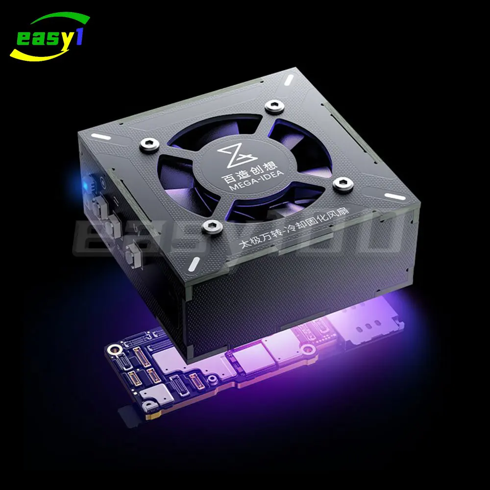 

Qianli Taichi Turbo охлаждающий и отверждающий вентилятор 5 В Type-C USB-входной инструмент для выдувания дыма для сварки материнской платы телефона