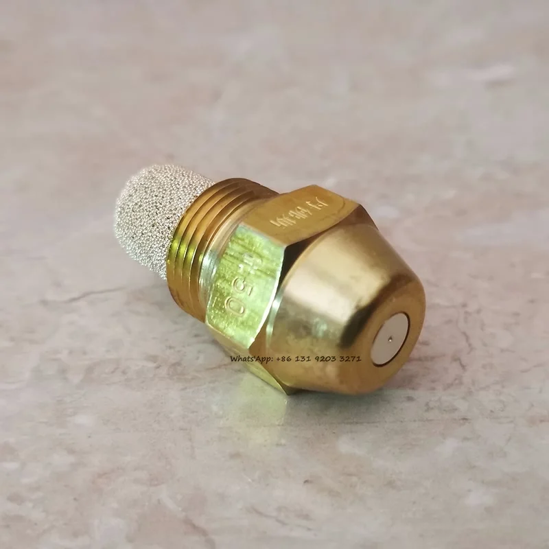 

Brass Diesel Methanol Atomization Spray Head Waste Oil Fuel Injection Air Atomized Spray Jet 60degree Danfoss Oil Nozzle